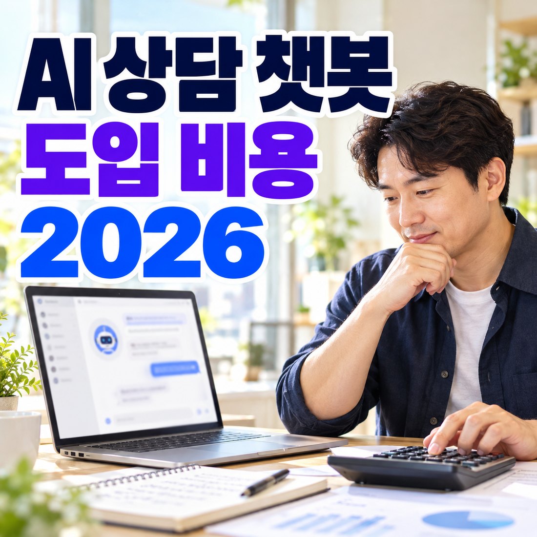 AI 상담 챗봇 도입 비용 2026 — 견적을 가르는 5가지와 절감 시간 계산법