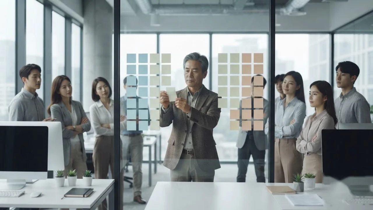전산시스템에 옮길 업무, 3가지로 나누는 표