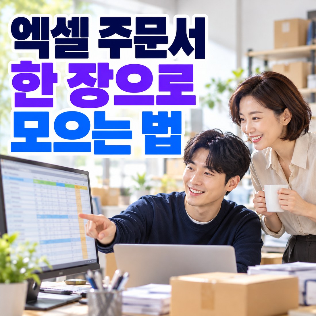 엑셀 자동화로 주문서 한 장 만들기 — 메일·카톡·쇼핑몰로 오는 주문을 한곳에
