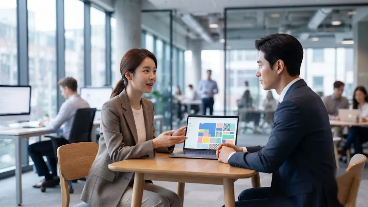 비즈팝콘은 이렇게 합니다