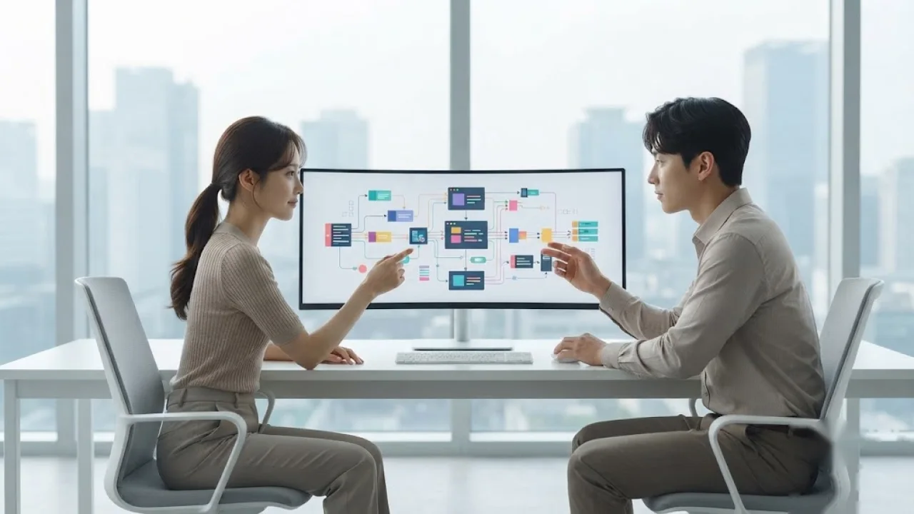 비즈팝콘은 이렇게 합니다