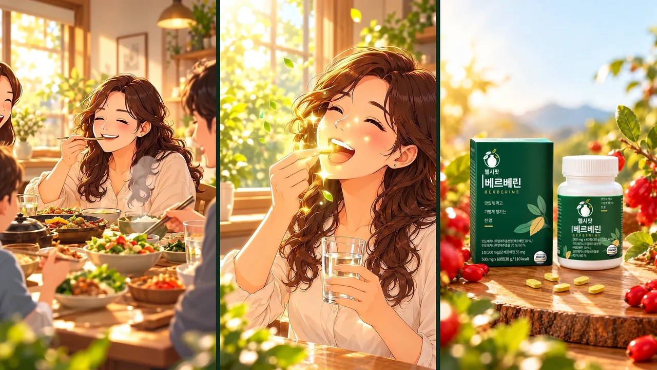 헬시팟 베르베린 30초 제품 광고(일러스트) 썸네일